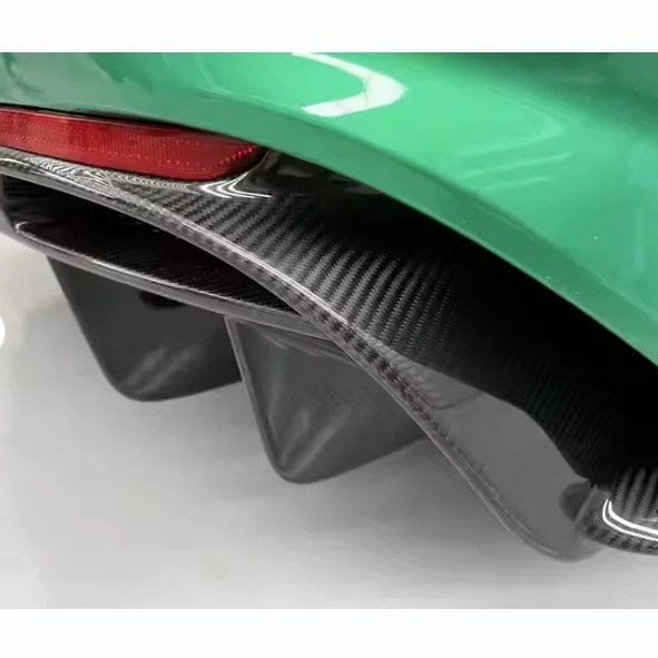 Manufacturer Modification for  Giulia Quadrifoglio Upgrade GTA  Dry Carbon Fiber Body Kit Rear Lip Bumper Diffuser
